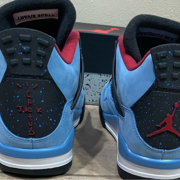 AIR J4's collab w/ T. Scott-Cactis J's

Last Pair! NEW W/BOX

price unbeatable - Picture 13 of 14